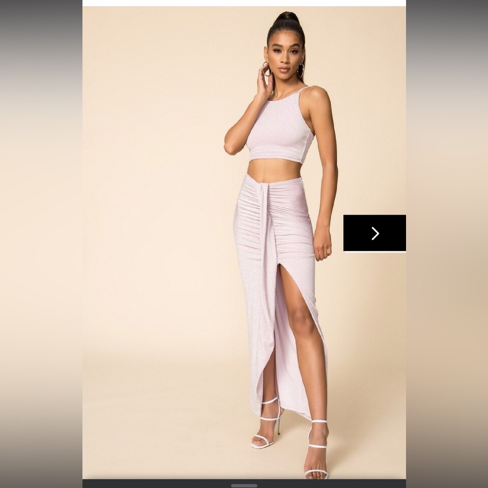 Super down metallic co-ord set